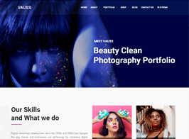 VAUSS – portfolio and Personal Services WordPress Theme