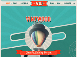 VintWood – a Vintage, Retro WordPress Theme