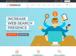 Weberium | Responsive WordPress Theme Tailored for Digital Agencies