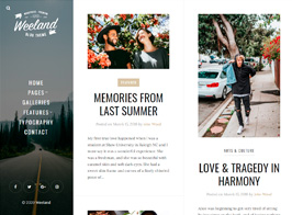Weeland – Masonry Lifestyle WordPress Blog Theme