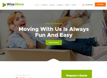 Wise Move | Relocation and Storage Services WordPress Theme