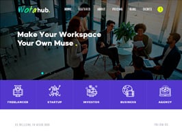 WotaHub | Coworking Space WordPress Theme