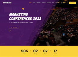 EvnTalk – Event Conference WordPress Theme