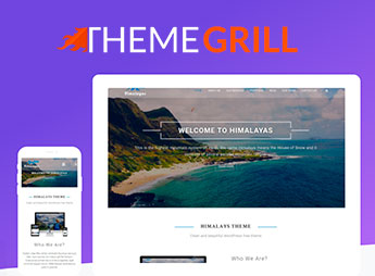 ThemeGrill Himalayas Pro – One Page WordPress Theme
