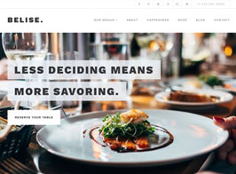 Themeisle Belise Restaurant WordPress Theme