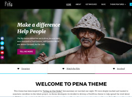 Themeisle Pena The Best Charity WordPress Theme