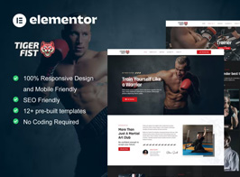 TigerFist – Martial Arts Elementor Template Kit
