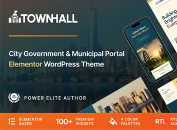 Town Hall – Municipal Portal & Local City Government WordPress Theme