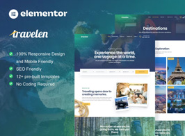 Travelen – Travel & Tour Agency Elementor Pro Template Kit