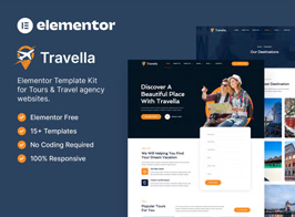 Travella – Tours & Travel Agency Elementor Template Kit