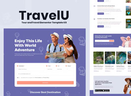 TravelU – Tour & Travel Elementor Template Kit