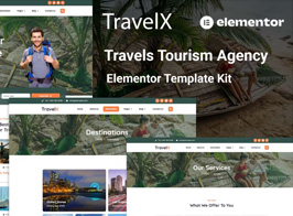 TravelX – Travels Tourism Agency Elementor Template Kit