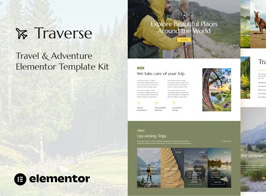 Traverse – Travel & Tour Agency Elementor Template Kit