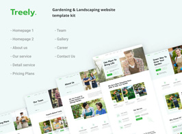 Treely | Landscape & Gardening Elementor Template Kit