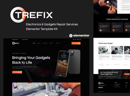 Trefix – Electronics & Gadgets Repair Services Elementor Template Kit