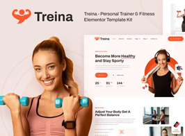 Treina – Personal Trainer & Fitness Elementor Template Kit