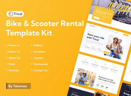 Trical | Bike & Scooter Rental Elementor Template Kit