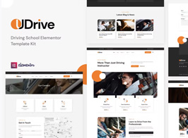 Udrive – Driving School Elementor Template Kit