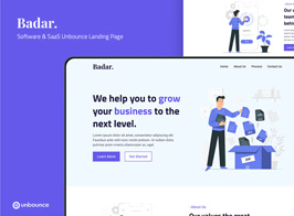 Badar — Software & SaaS Unbounce Landing Page