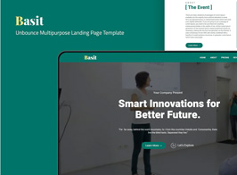 Basit — Unbounce Multipurpose Landing Page
