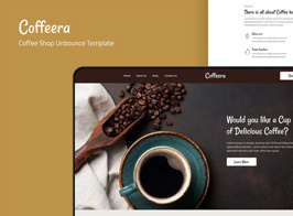 Coffeera – Coffee Shop Unbounce Template