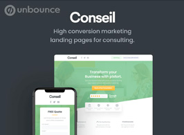 Conseil | Consulting Business Unbounce Template