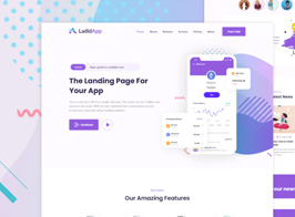 LadidApp – App Unbounce Landing Page Template