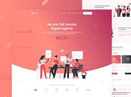 LeLand – Isometric Business Unbounce Landing Page