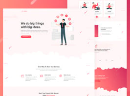 LeNoto – Isometric Business Unbounce Landing Page
