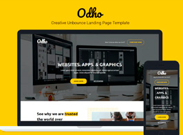 Odho — Responsive Unbounce Landing Page Template