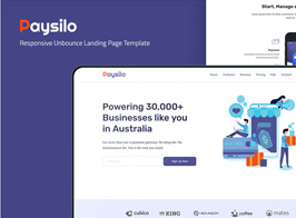 Paysilo — Unbounce Landing Page Template
