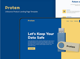 Protem — Unbounce Product Landing Page Template