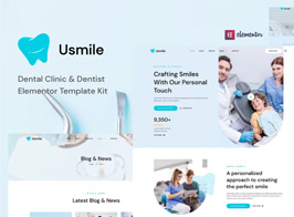 Usmile – Dental Clinic & Dentist Elementor Template Kit