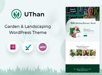 Uthan – Landscaping Gardening WordPress theme + RTL