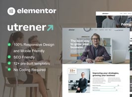 Utrener – Business Coach Elementor Pro Template Kit