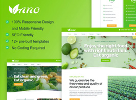 Vano – Organic Food & Agriculture Elementor Template Kit