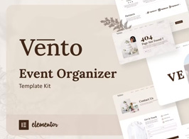Vento – Event Organizer Elementor Template Kit