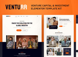 Venturr – Venture Capital & Investment Elementor Template Kit