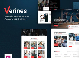 Verines – Professional Corporate & Business Elementor Template Kit
