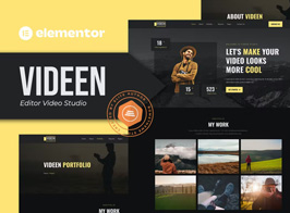 Videen – Video Editor Studio Elementor Template Kit
