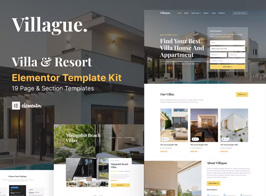 Villague – Private Villa & Resort elementor Template Kit