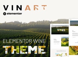 Vinart – Wine Brand & Vinyard Elementor Template Kit