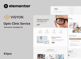 Visyon – Optic Clinic Service Elementor Template Kit