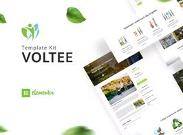 Voltee – Volunteering Service Elementor Template Kit