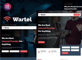 Wartel – Home Wifi & Internet Provider Services Elementor Template Kit
