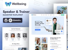 Wellbeing | Speaker & Trainer Elementor Template Kit