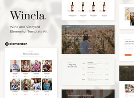 Winela – Wine and Vineyard Elementor Template Kit