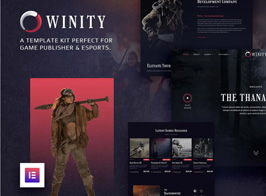 Winity – Game Publisher & eSports Elementor Template Kit