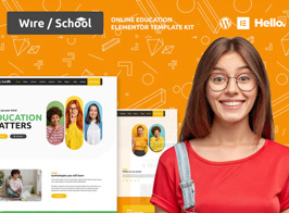 Wire School – Online Education Elementor Template Kit