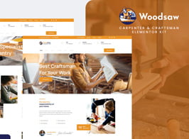 Woodsaw – Carpenter & Craftsman Elementor Template Kit
